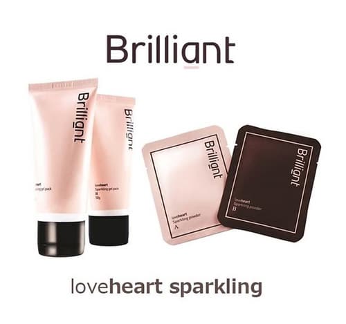 Brilliant loveheart sparkling line